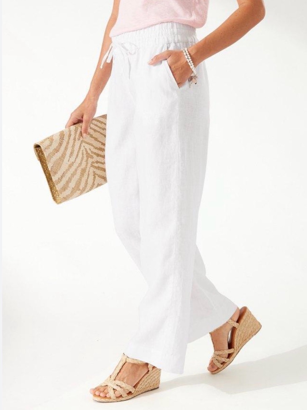 Tommy Bahama White Linen Pants